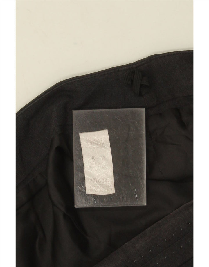 Marks & Spencer lige nederdel til kvinder UK 12 Medium W32 Grå polyester