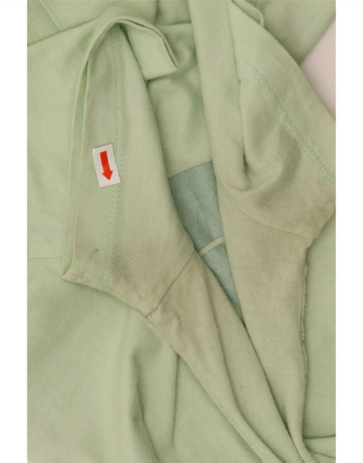 THE NORTH FACE Grafisk T-shirt top til kvinder UK 14 Medium Green Polyester