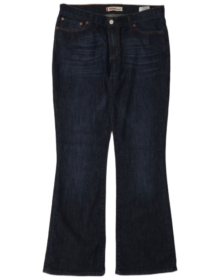 Levi's Dame 10529 Bootcut Jeans W33 L32 Marineblå Bomuld
