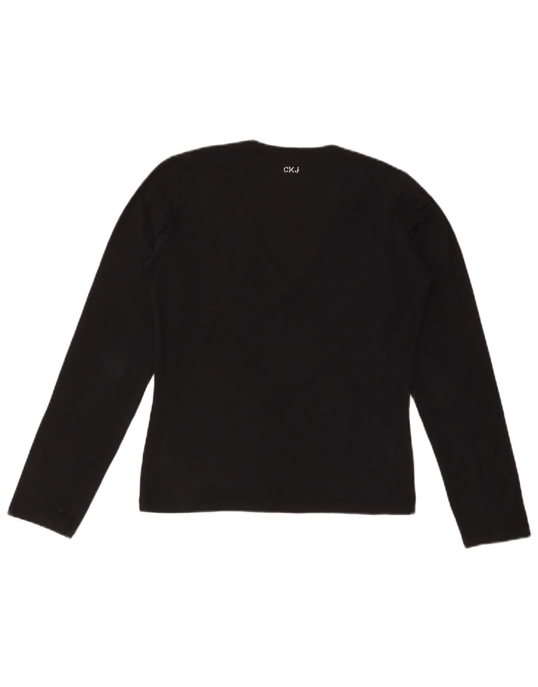 CALVIN KLEIN JEANS Dame Top Langærmet UK 18 XL Sort