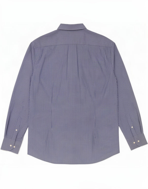 Dacks herre Slim Fit skjorte 2XL blå nålestribet bomuld