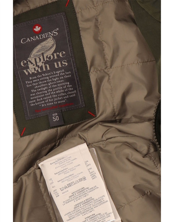 Canadiens Herre Utility Jacket EU 50 Large Green Cotton