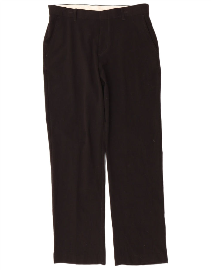 CHAPS Boys Straight Chino Trousers 15-16 Years W30 L29 Black Polyester