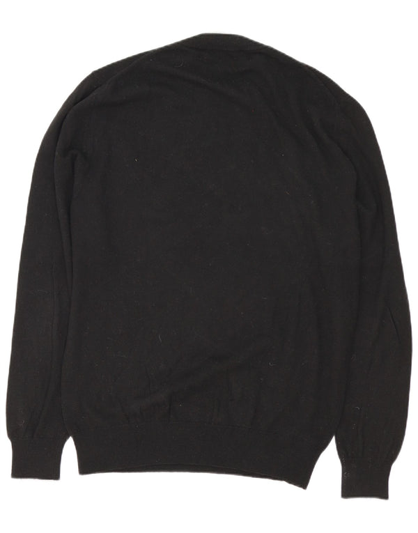 Trussardi Herre sweater med rund hals XL sort polyamid
