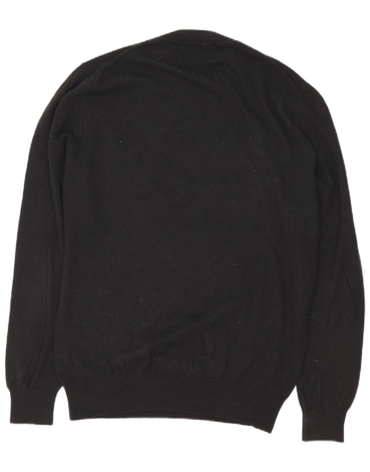 Trussardi Herre sweater med rund hals XL sort polyamid