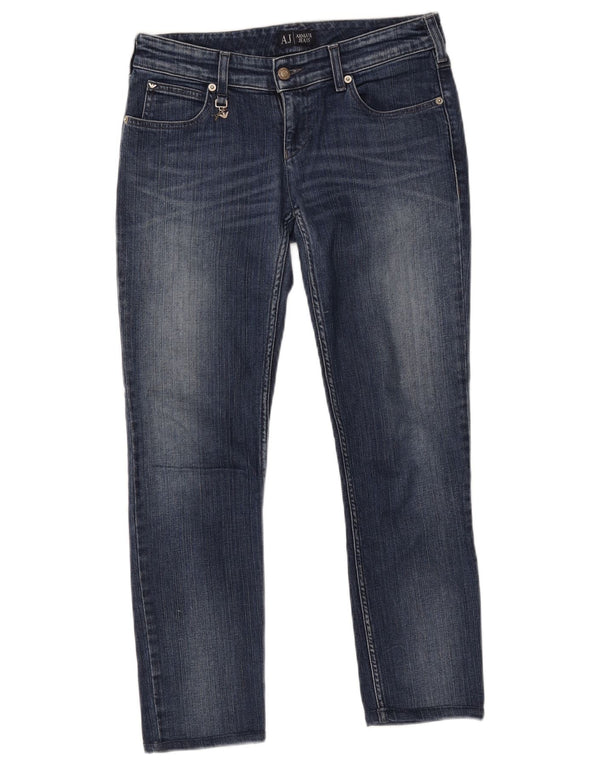 Armani Dame Slim Jeans W28 L26 Marineblå Bomuld