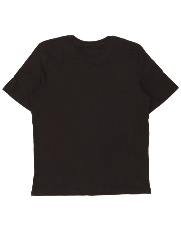 Jack & Jones Herre grafisk T-shirt top XL sort bomuld
