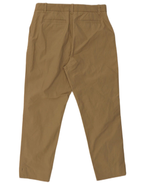 Marks & Spencer Dame Crop Chino Bukser UK 12 Medium W30 L25 Khaki