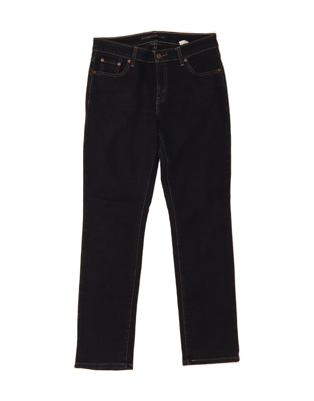 LEVI'S Womens Slim Jeans US 10 Large W30 L30 Black Cotton Vintage Levi's and Second-Hand Levi's from Messina Hembry 