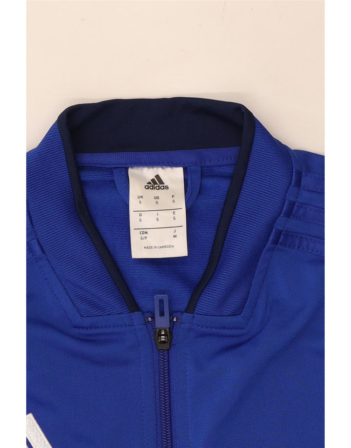 ADIDAS Mens Tracksuit Top Jacket Small Blue Polyester Vintage Adidas and Second-Hand Adidas from Messina Hembry 