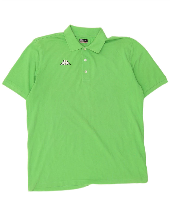 Kappa herre poloshirt 2XL grøn bomuld