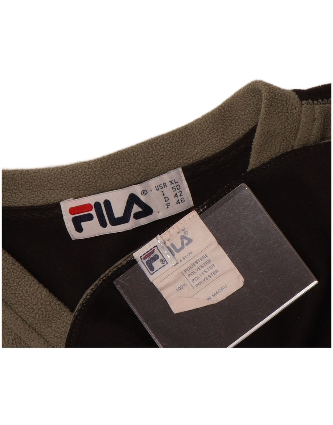 Fila Dame Fleece Jumper UK 18 XL Grå Colourblock Polyester