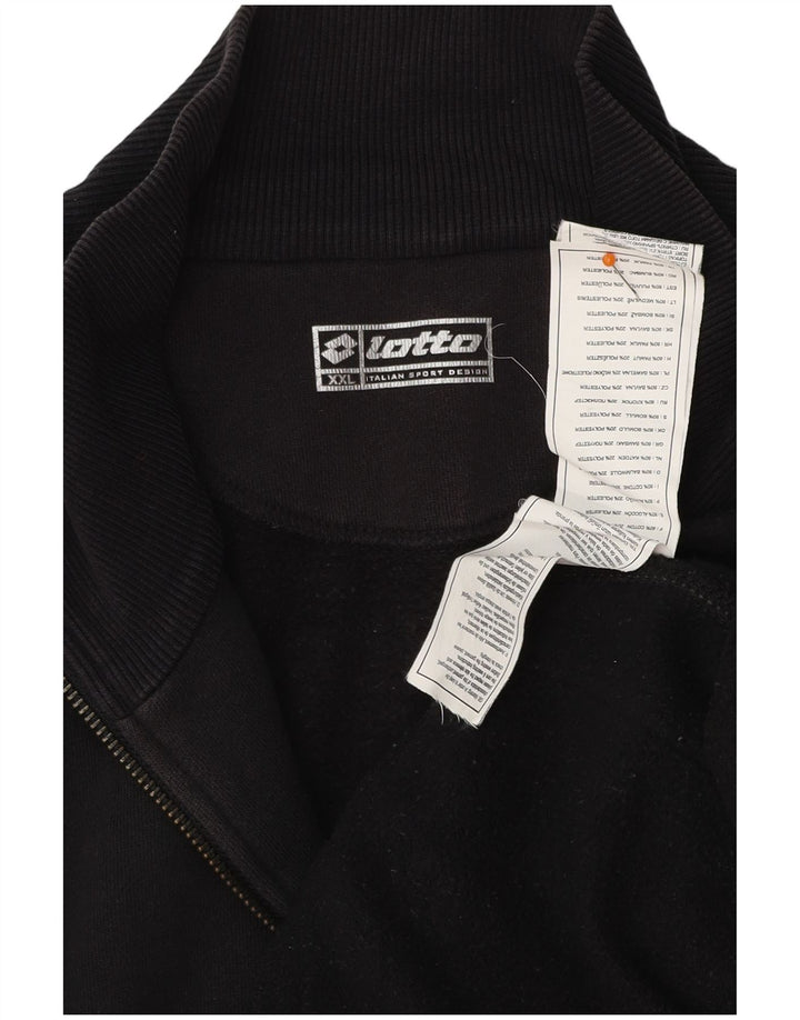 LOTTO Træningsdragt til mænd Topjakke 2XL Sort Bomuld