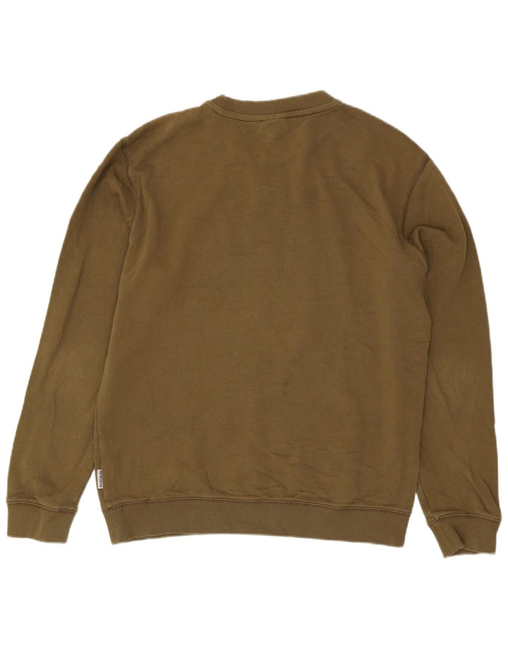 Napapijri Herre Grafisk Sweatshirt Jumper Large Khaki
