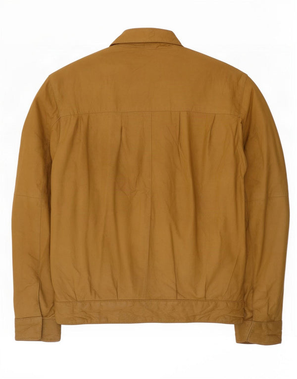 Vintage herre læderjakke IT 48 Medium Beige