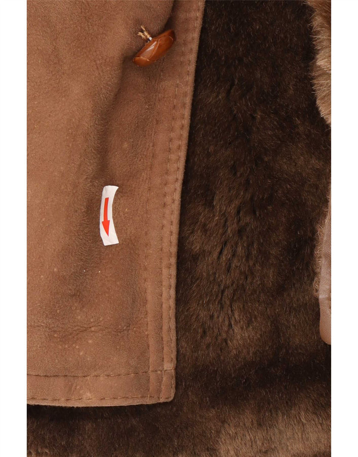 Carieri&Carieri Herre Shearling Overfrakke IT 46 Lille Brun