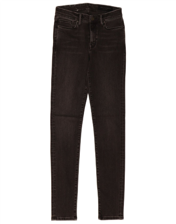 ALL SAINTS Womens Skinny Jeans W27 L30  Grey Cotton