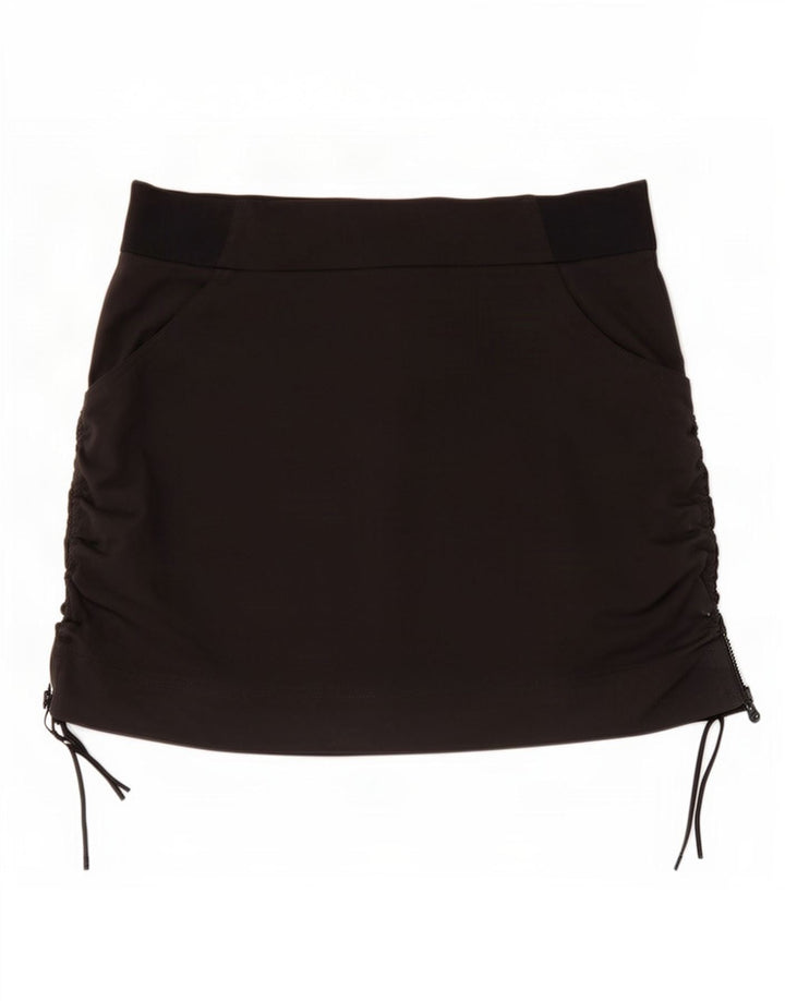 Columbia Dame Mini Nederdel Stor W34 Sort Nylon