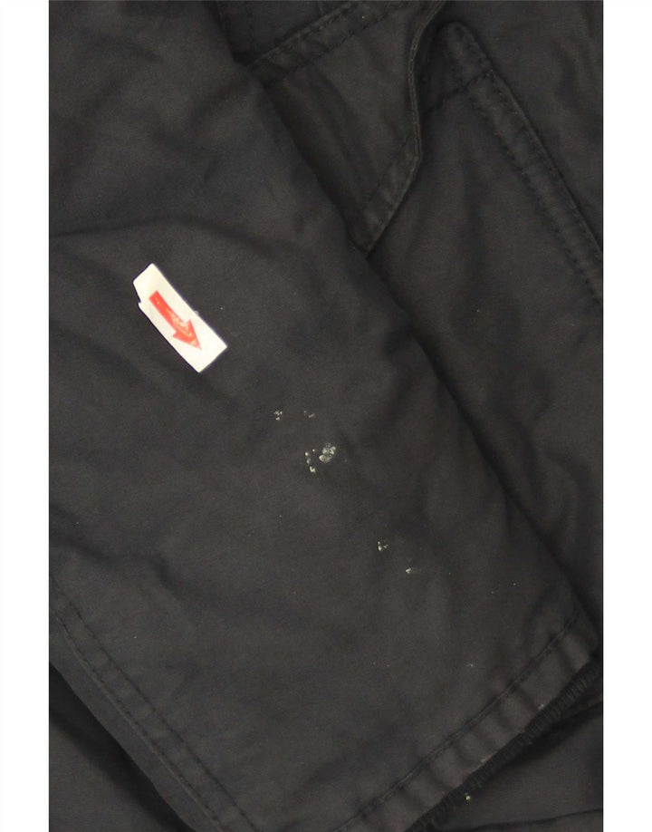Woolrich Dame Hætte Vindjakke UK 10 Lille Sort