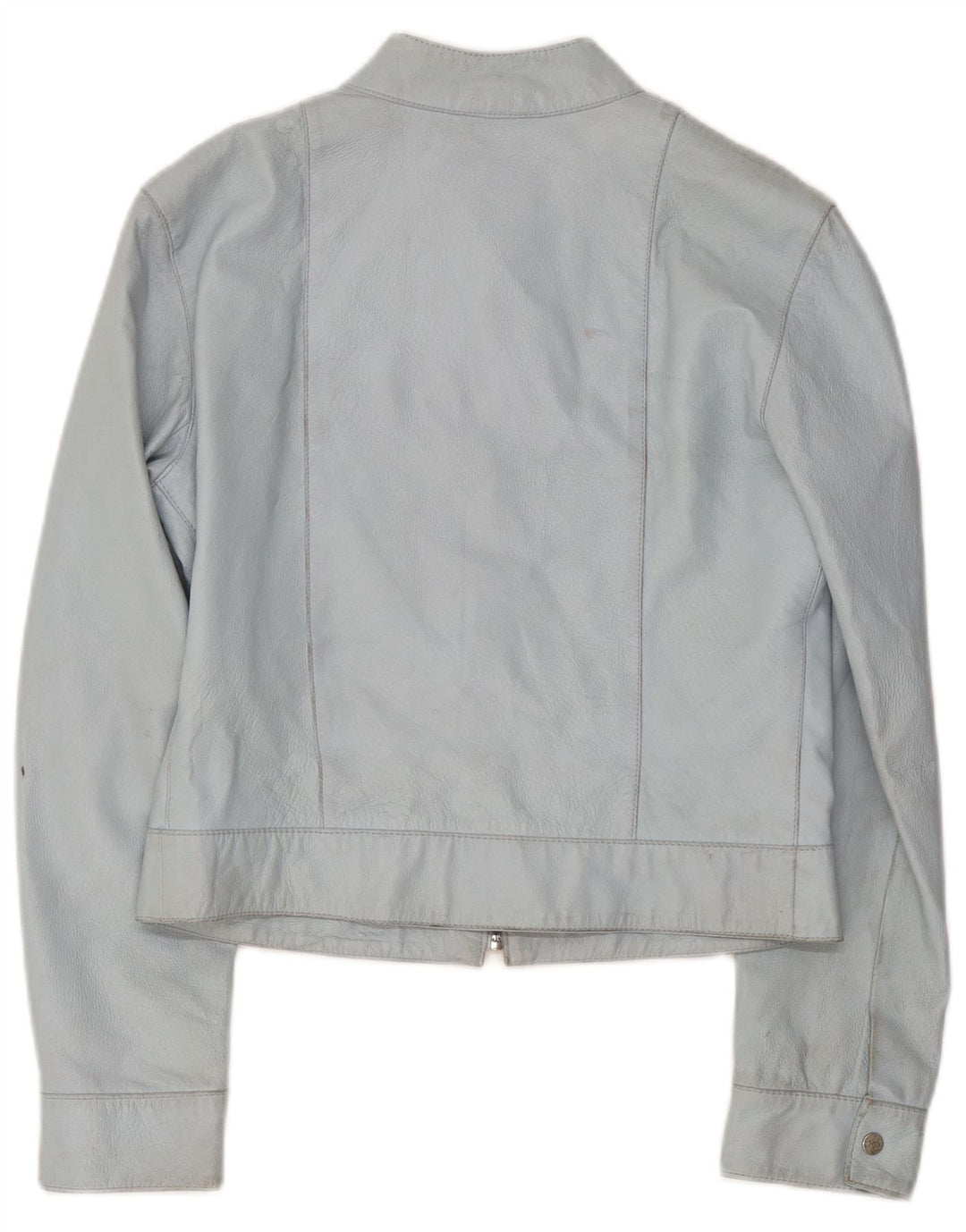 Vintage læderjakke til kvinder UK 14 Medium Blue Læder