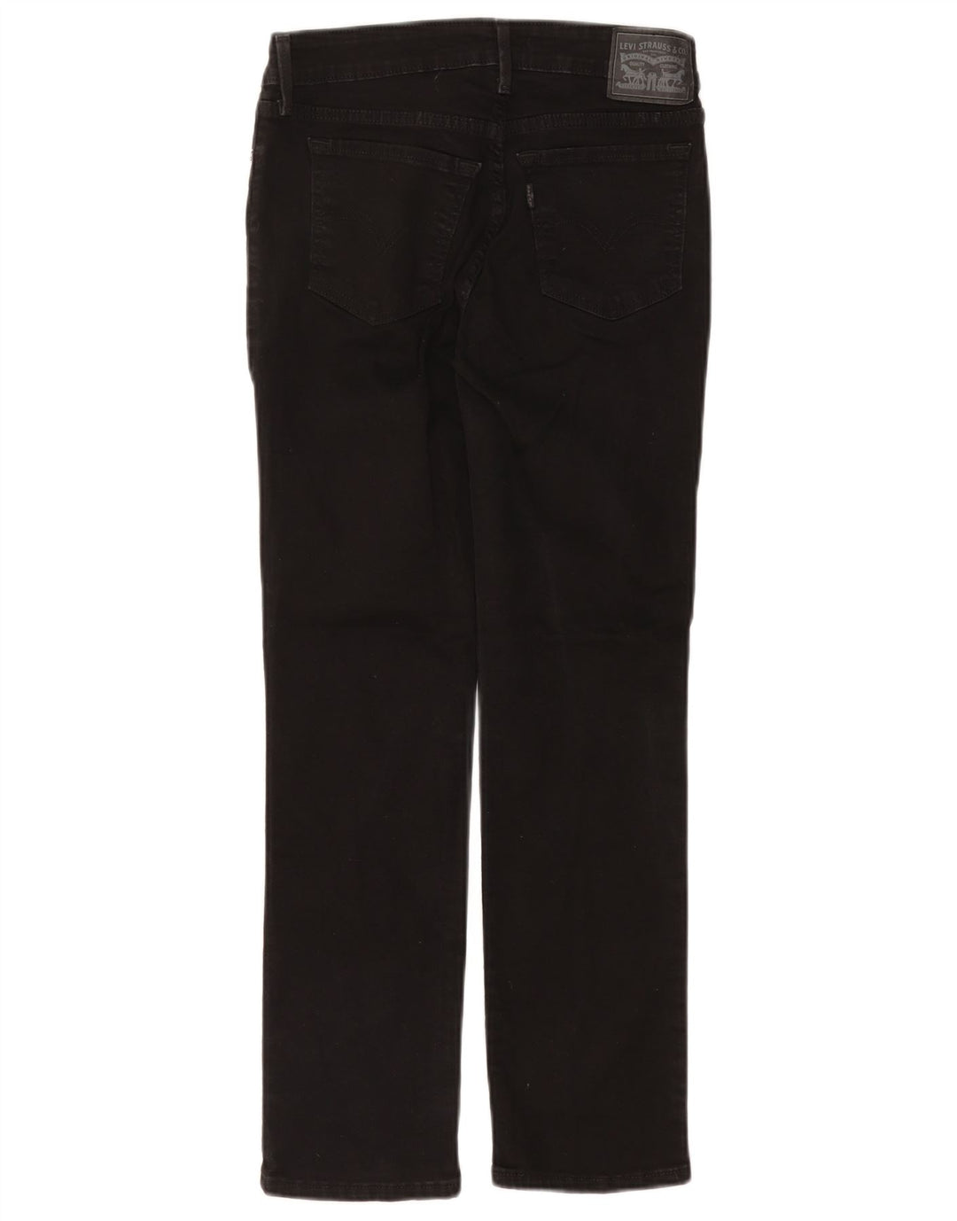 Levi's Dame 712 Slim Jeans W27 L28 Sort Bomuld