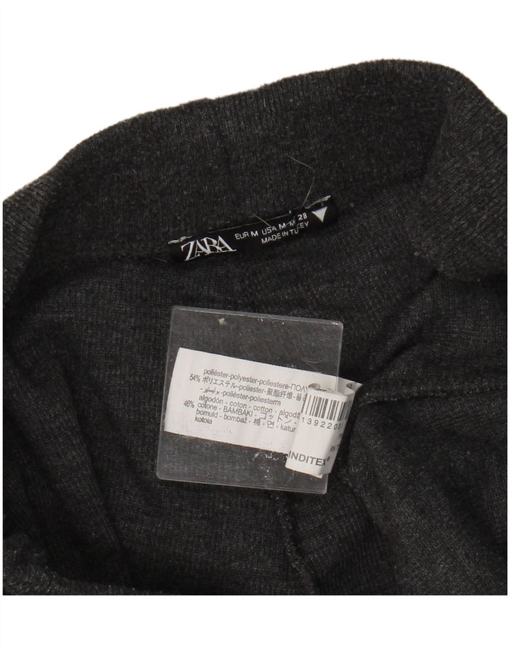 ZARA Træningsdragtsbukser til kvinder UK 12 Medium Grey Polyester