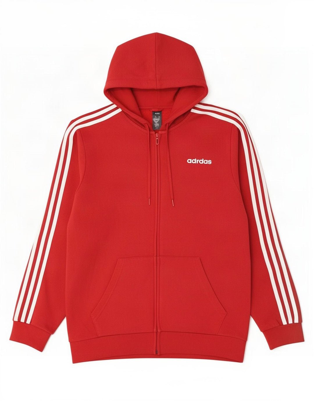 Adidas Hættetrøje med lynlås til mænd Medium rød bomuld
