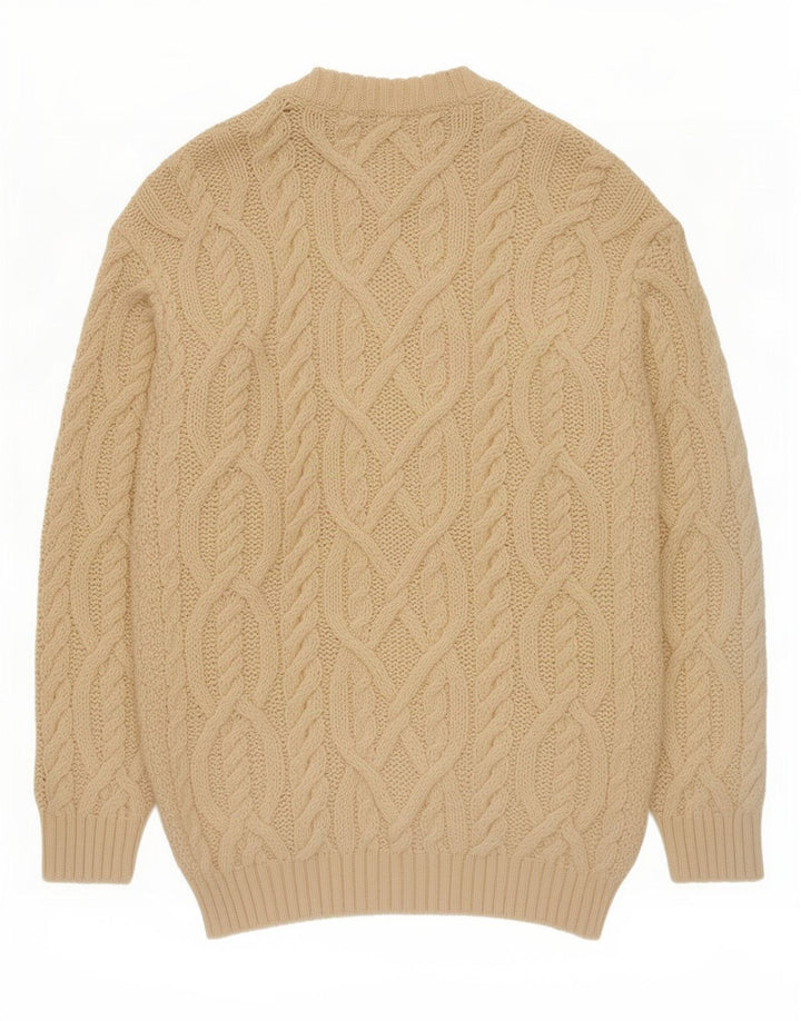 St Michael Herre Crew Neck Jumper Sweater Stor gul uld