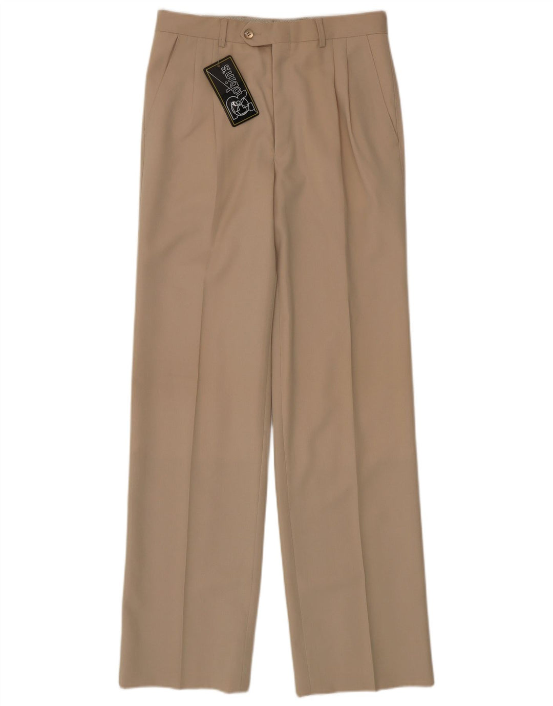 Robin's Herre Pegged Suit Trousers IT 46 Small W28 L32 Beige Virgin Wool