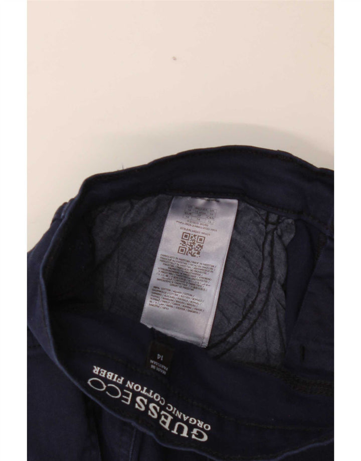 Guess Boys Denim Shorts 13-14 år W28 Blue Cotton