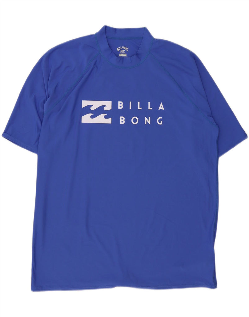BILLABONG Mens Relaxed Fit Graphic T-Shirt Top 2XL Blue Polyester Vintage Billabong and Second-Hand Billabong from Messina Hembry 