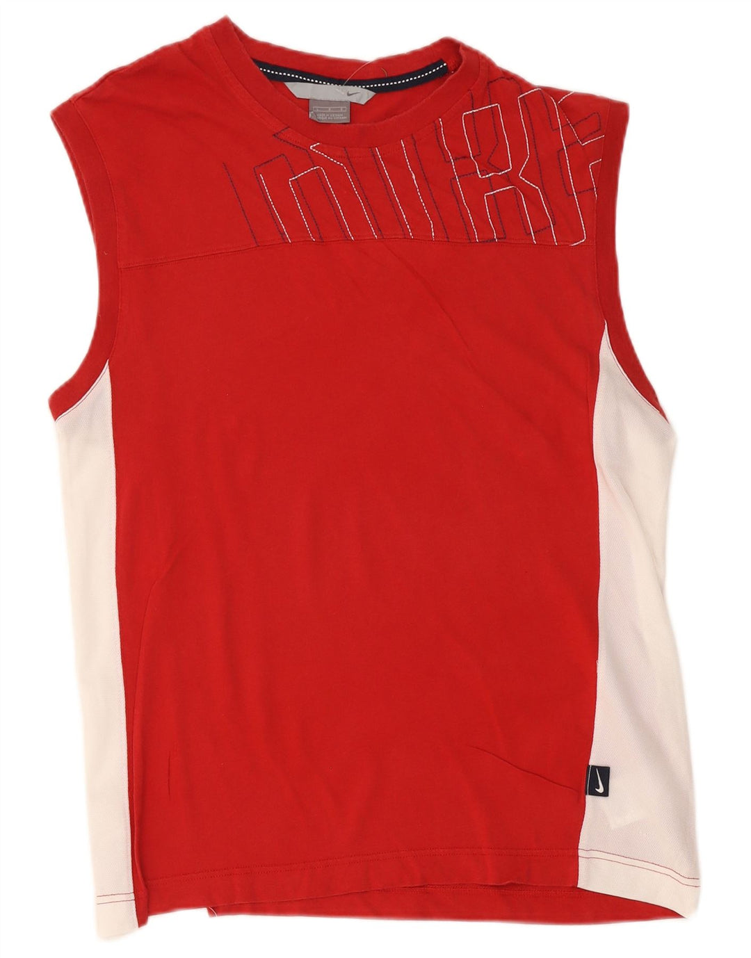 Nike Herre grafisk vest Top Stor Rød Colourblock Bomuld
