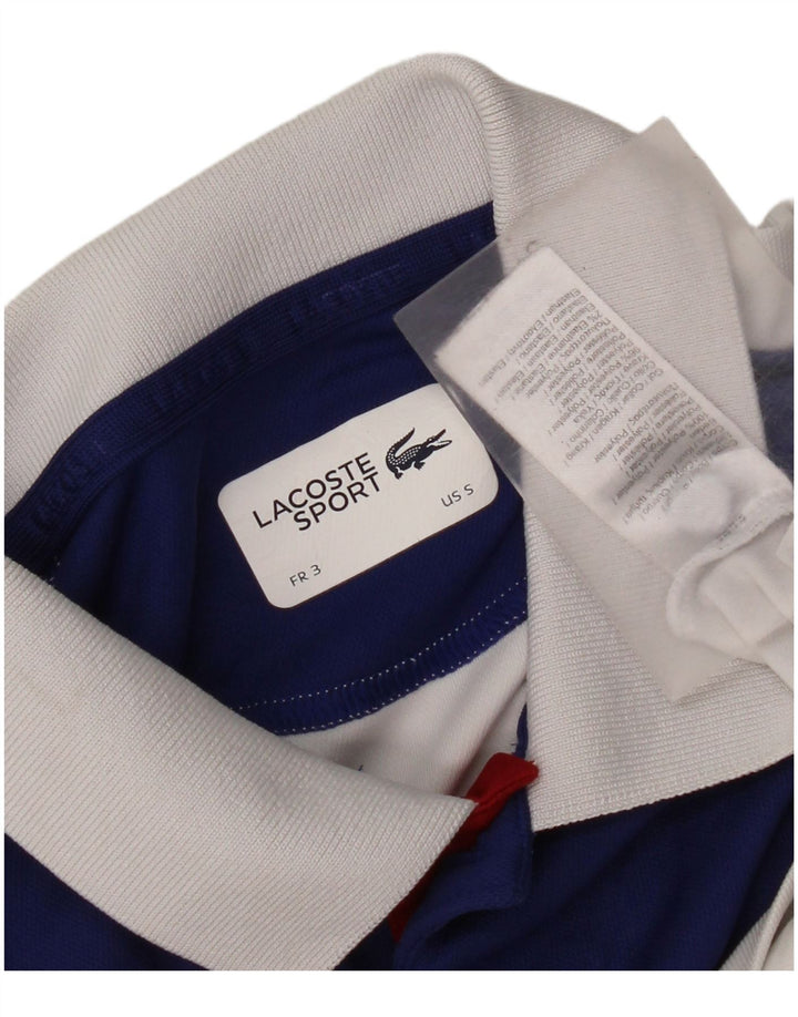 Lacoste herre poloskjorte str. 3 Lille hvid Colourblock Polyester