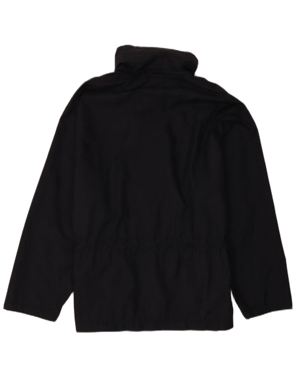 Spalding Herre Hooded Loose Fit Regnjakke UK 38 Medium Navy Blue Nylon