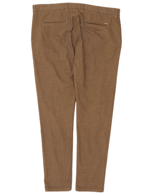 Zara Herre Slim Chino Bukser EU 44 Large W34 L30 Beige