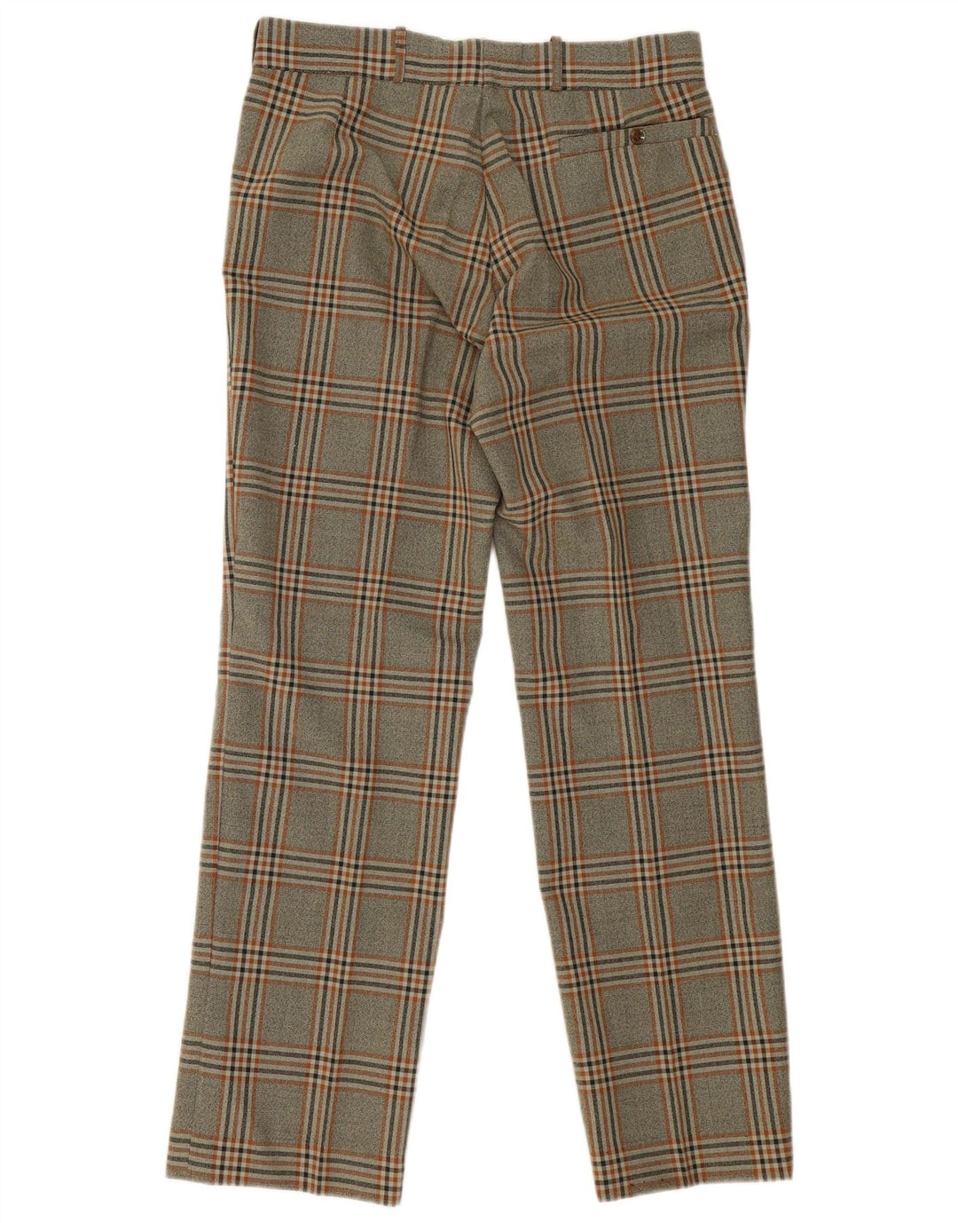 Vintage lige fritidsbukser til mænd W30 L30 grå ternet