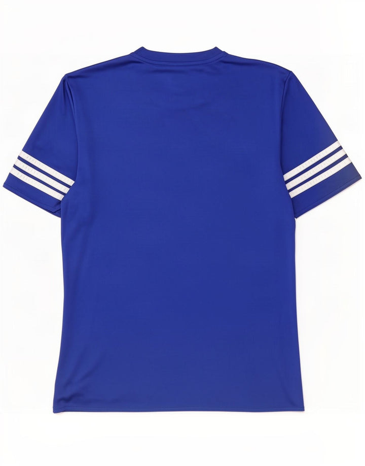 Adidas Herre Climalite T-Shirt Top Medium Blue Polyester