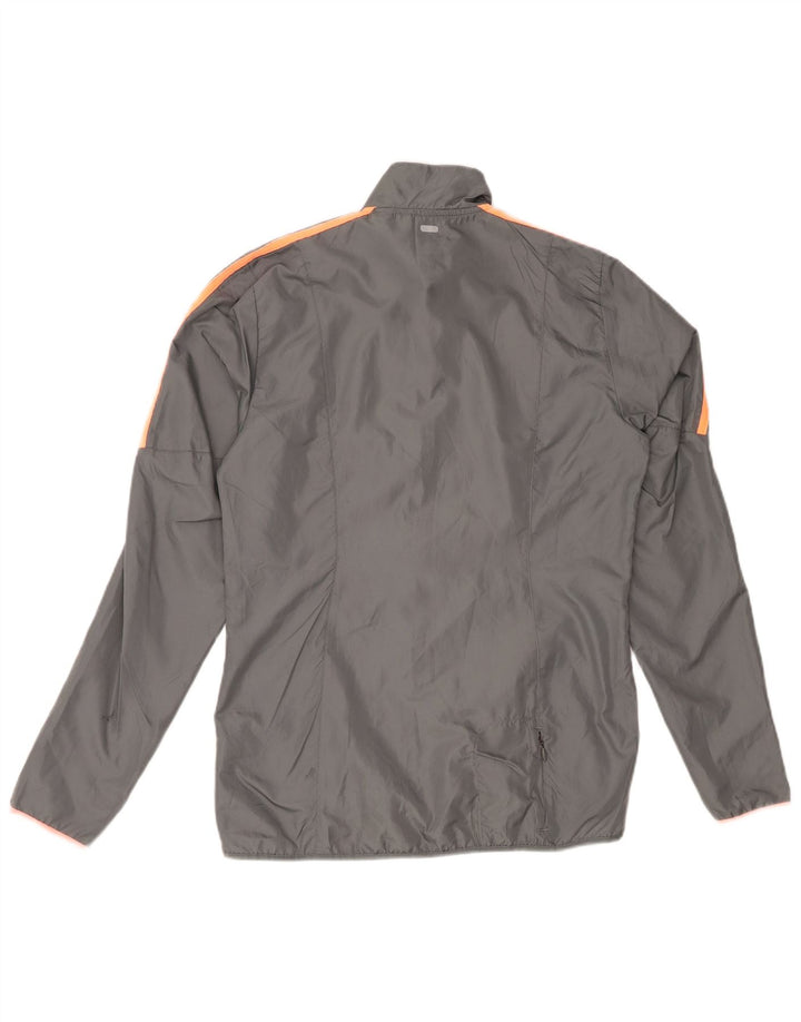 ADIDAS Womens Clima Proof Tracksuit Top Jacket UK 8/10 Small Grey