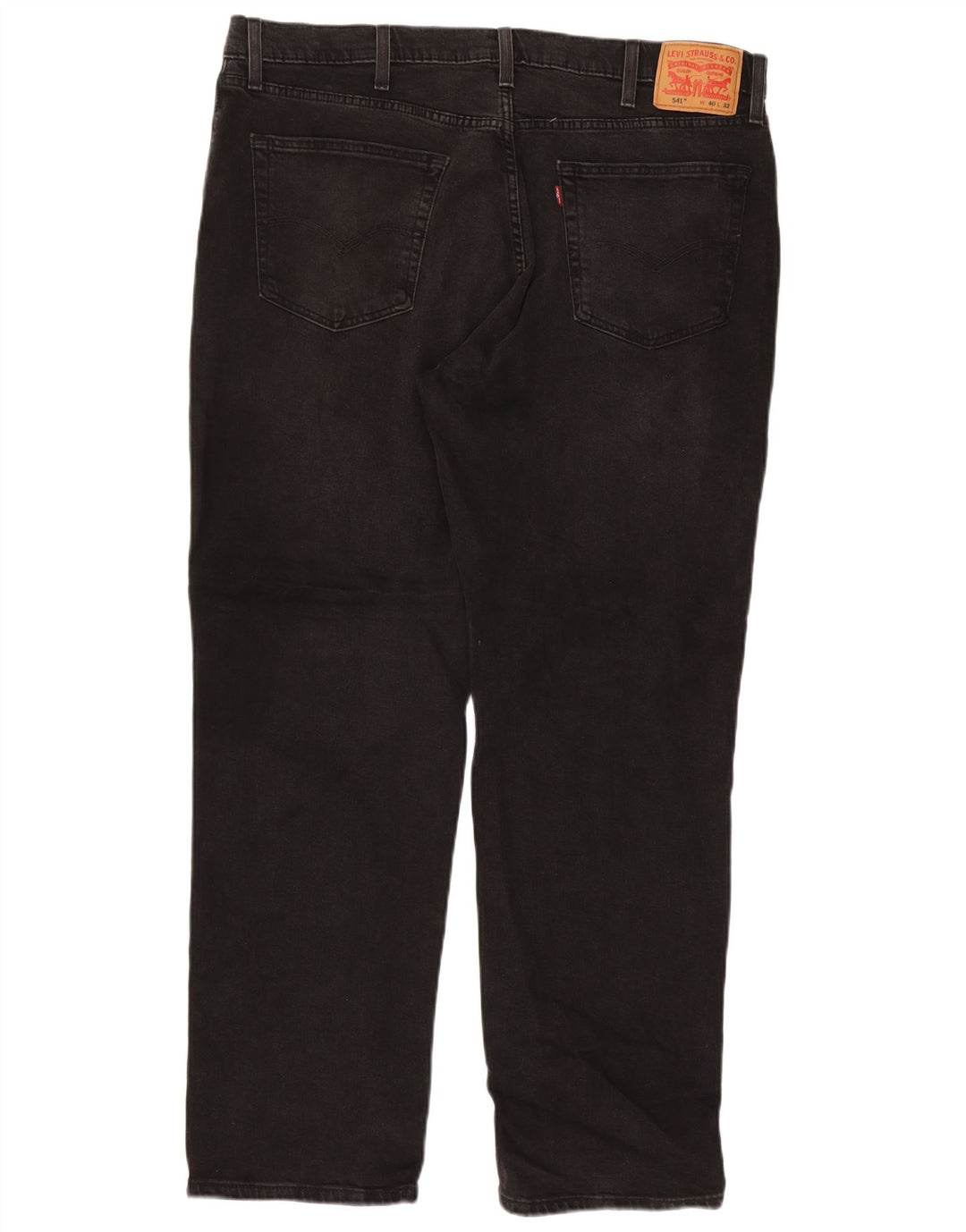 Levi's Herre 541 tilspidsede jeans W40 L32 sort bomuld