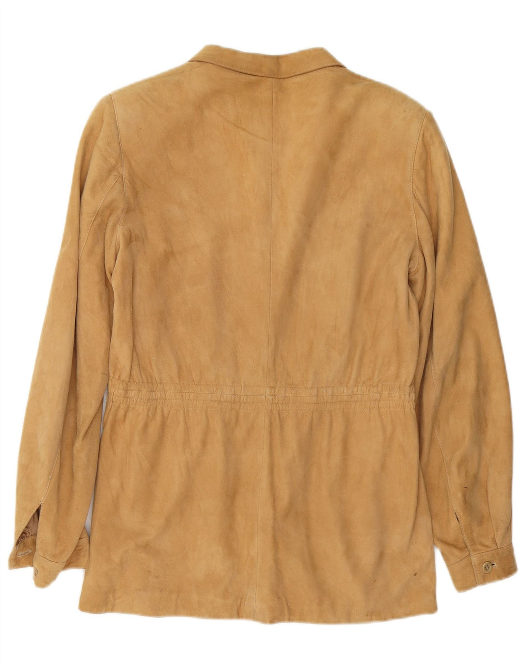 Vintage dame ruskindsjakke IT 46 Stort beige læder