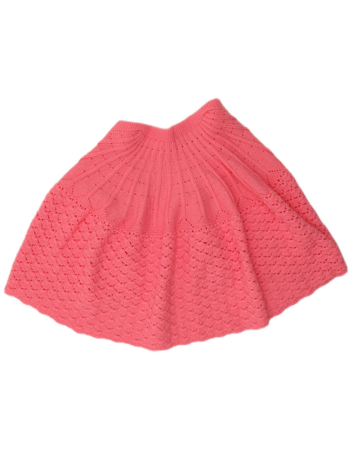 Vintage Dame Poncho Cardigan Sweater UK 14 Medium Pink