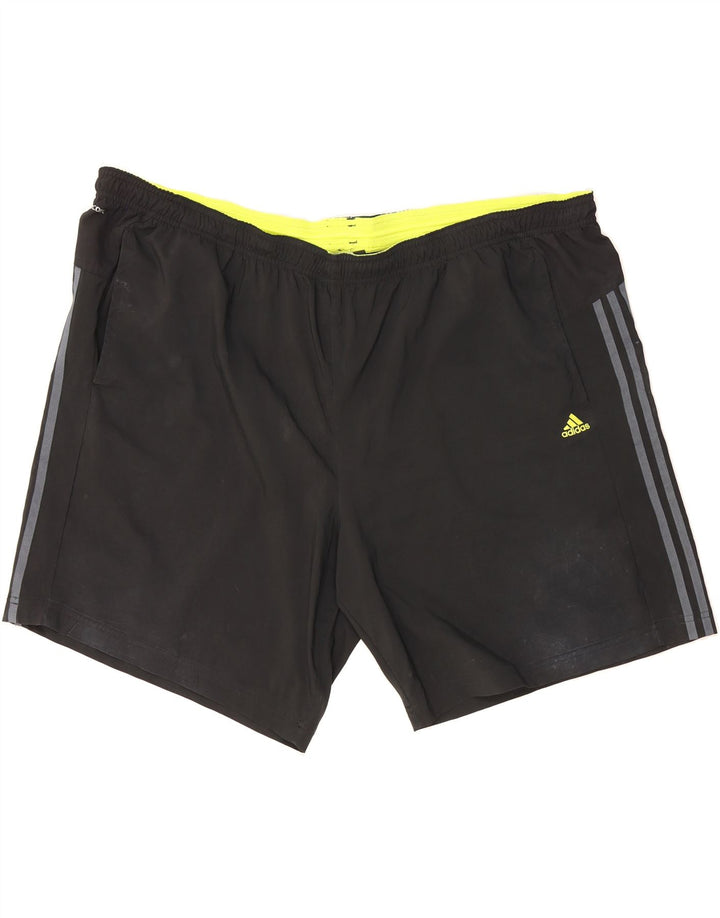 ADIDAS Mens Climacool Sport Shorts 2XL  Black Polyester Vintage Adidas and Second-Hand Adidas from Messina Hembry 