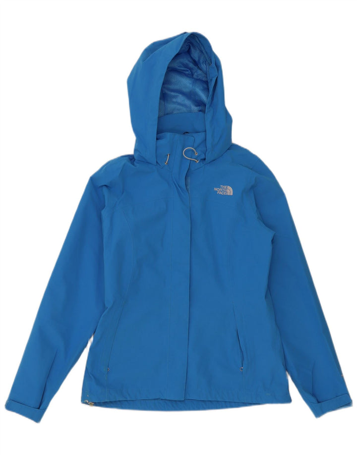 The North Face Regnjakke med hætte til kvinder UK 10 Lille blå polyester