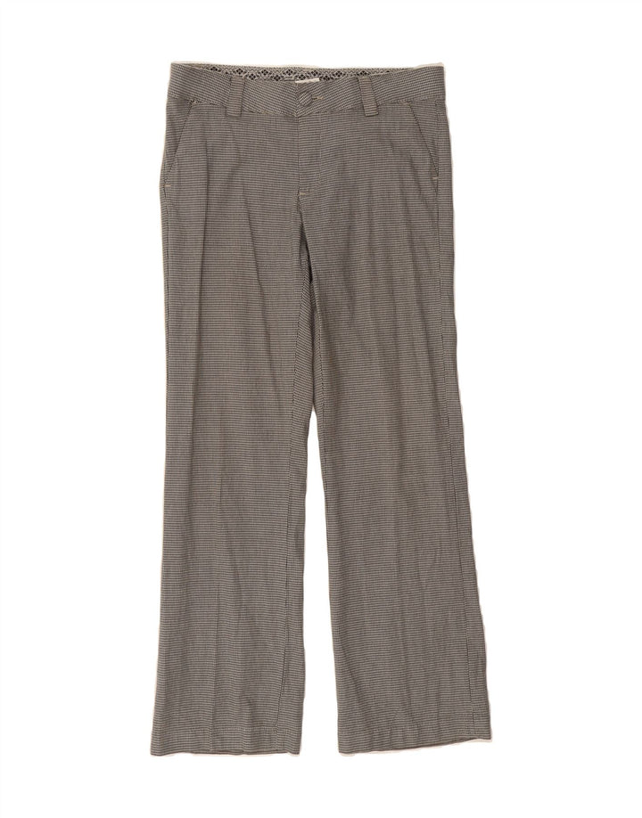 LEE Womens Straight Chino Trousers US 8 Medium W34 L32 Grey Houndstooth Vintage Lee and Second-Hand Lee from Messina Hembry 