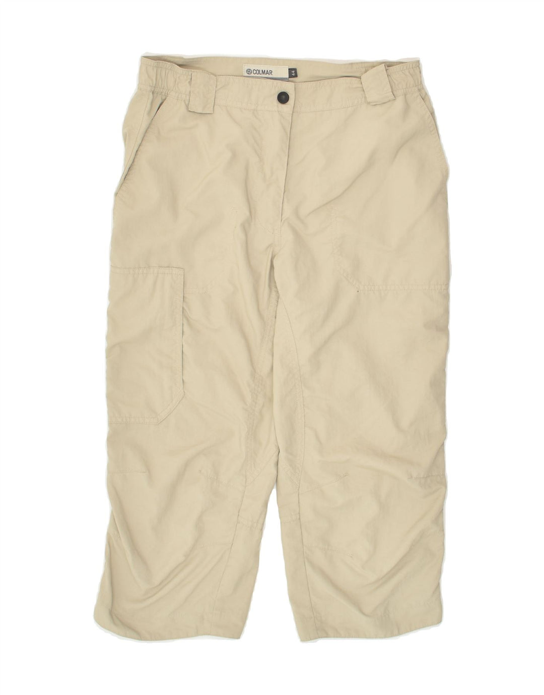 COLMAR Womens Capri Cargo Trousers EU 44 Medium W30 L20 Beige Polyester | Vintage Colmar | Thrift | Second-Hand Colmar | Used Clothing | Messina Hembry 