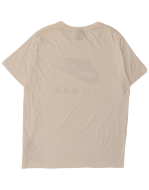 Nike grafisk T-shirt top til mænd XL hvid bomuld