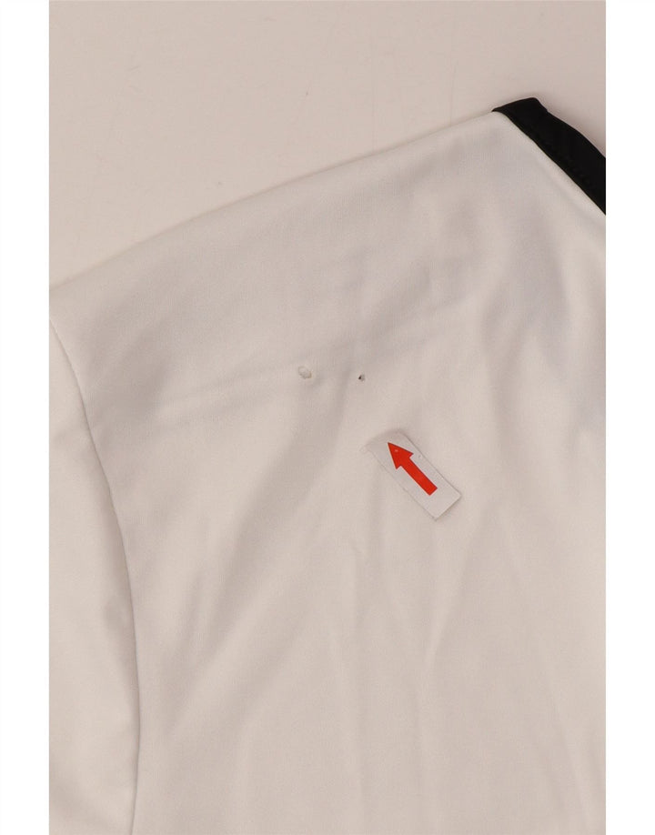 Adidas Herre Aeroready T-Shirt Top Medium White Colourblock Polyester