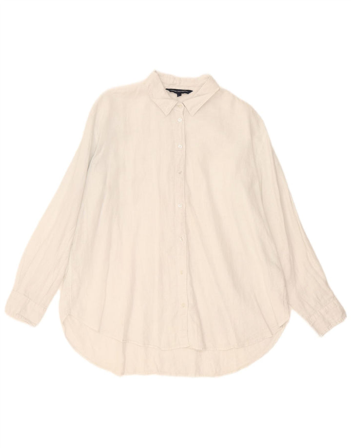 French Connection Oversized skjorte til kvinder UK 12 Medium White