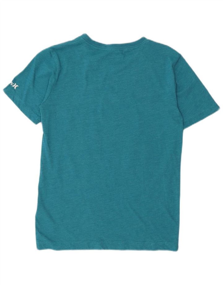 Hurley Boys Grafisk T-Shirt Top 10-11 år Medium Blå Bomuld