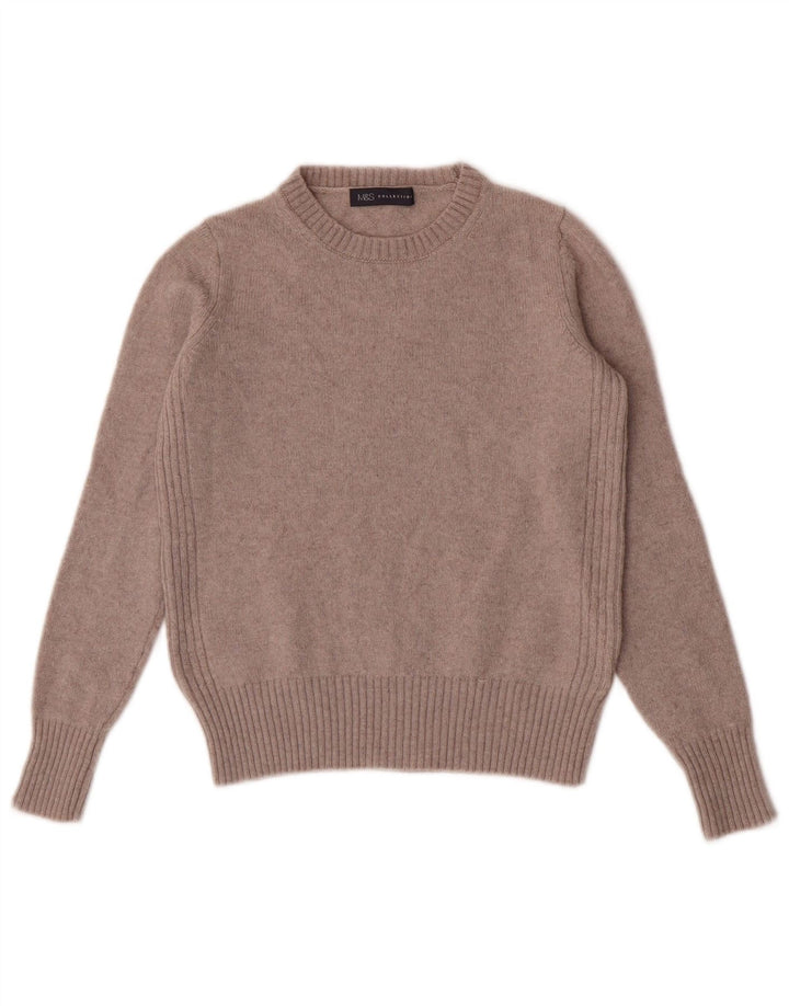 Marks & Spencer Womens Petite Jumper Sweater UK 10 Small Beige